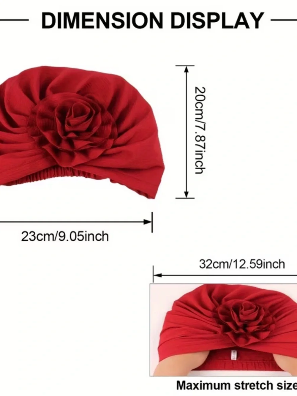 Elegant Floral Turban Headwrap - Multiple Colors